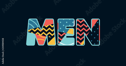 Men Concept Word Art Illustration