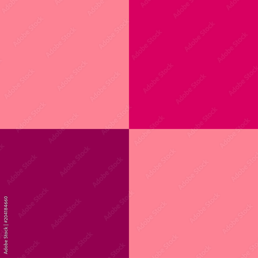 Abstract geometric background. Seamless pink geometric pattern. Square patern. Four pink squares. Template for brochures, presentation, booklet, banner, postcard, flyer, report, magazine Vector AI10