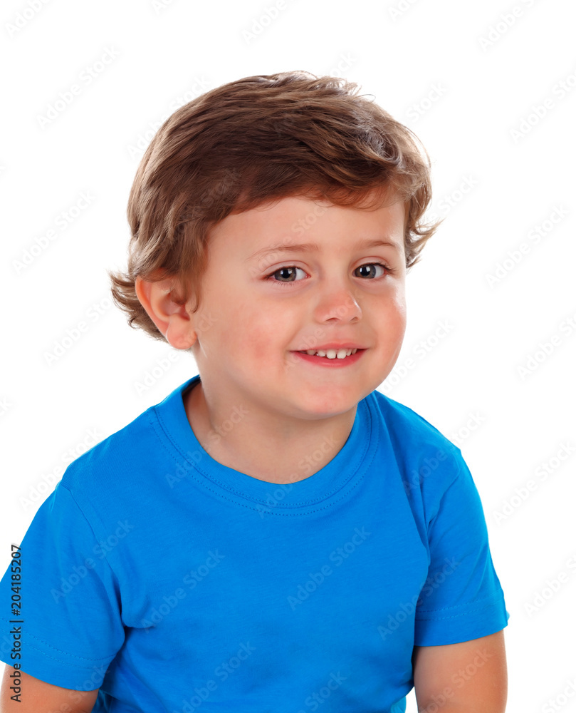Adorable baby with blond hair Adorable baby with blond hair