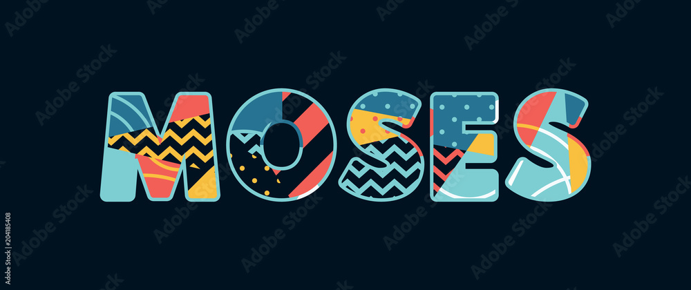 Moses Concept Word Art Illustration Moses Concept Word Art Illustration