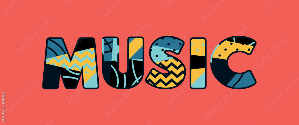 Music Concept Word Art Illustration Music Concept Word Art Illustration