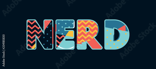 Nerd Concept Word Art Illustration