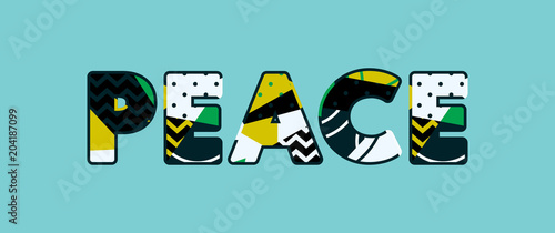 Peace Concept Word Art Illustration