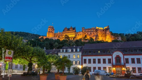Time Lapse / Hyperlapse Of The Beautiful Heidelberger Castle 4k