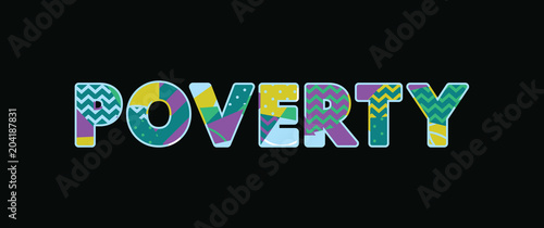 Poverty Concept Word Art Illustration