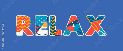 Relax Concept Word Art Illustration