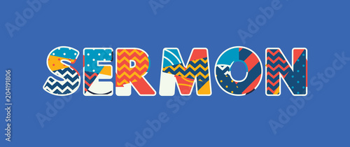 Sermon Concept Word Art Illustration