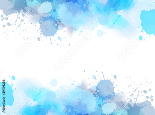 Abstract background with watercolor splashes
