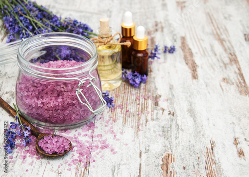 Lavender and massage oil