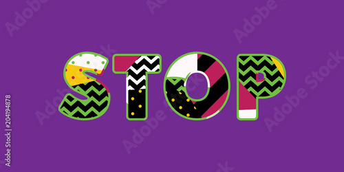 Stop Concept Word Art Illustration