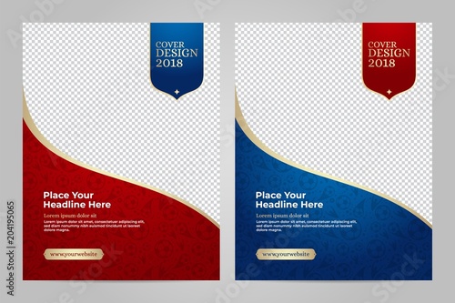 Layout Template design of the poster for sport event, 2018 trend