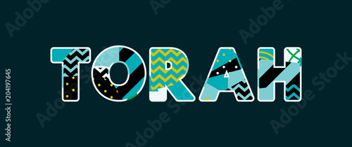 Torah Concept Word Art Illustration