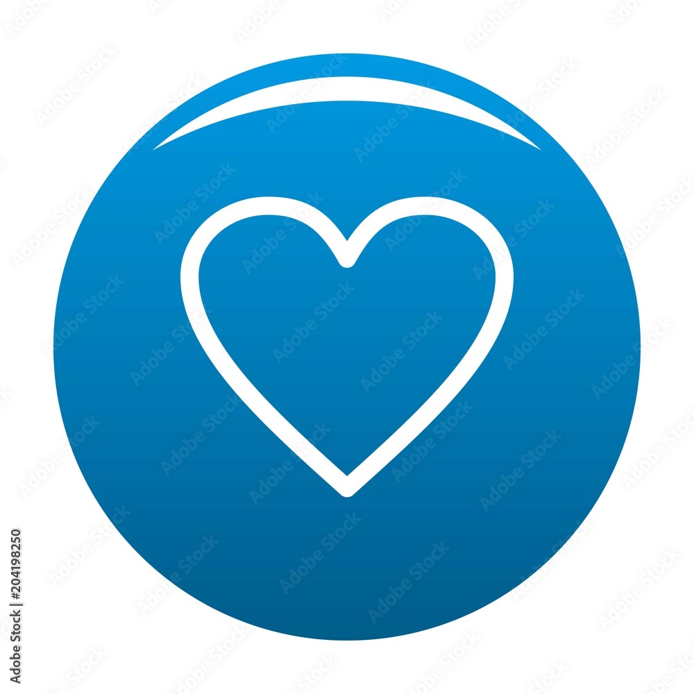 Ardent heart icon. Simple illustration of ardent heart vector icon for any design blue Ardent heart icon. Simple illustration of ardent heart vector icon for any design blue