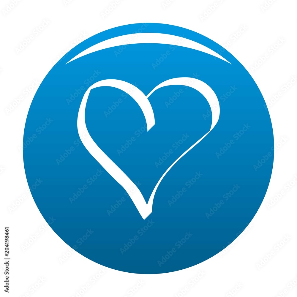 Best heart icon. Simple illustration of best heart vector icon for any design blue Best heart icon. Simple illustration of best heart vector icon for any design blue