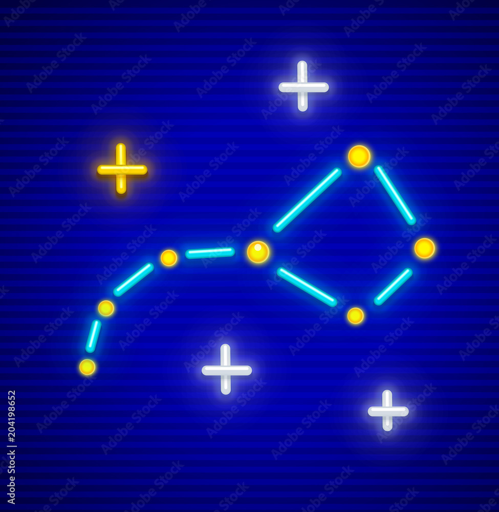 Big Dipper (Ursa Major or Great Bear) astronomic constellation Big Dipper (Ursa Major or Great Bear) astronomic constellation