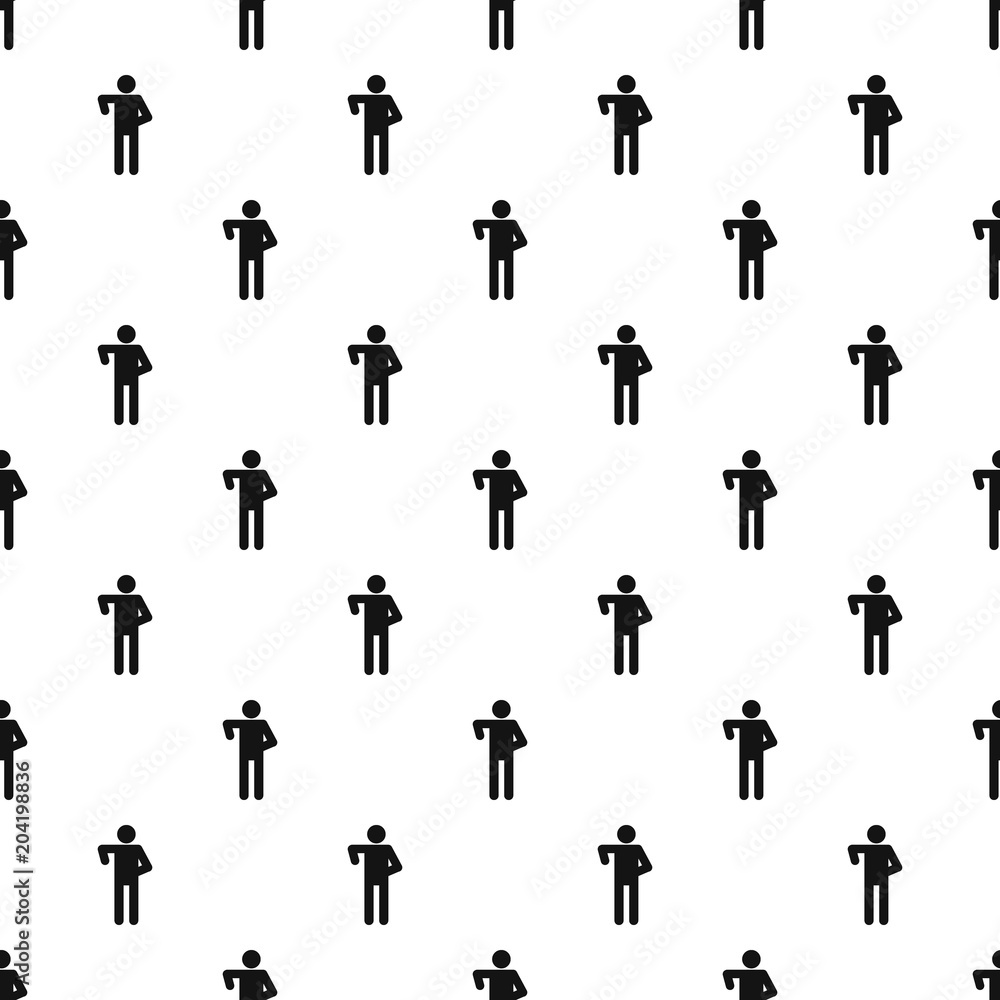 Stick figure stickman pattern vector seamless repeating for any web design Stick figure stickman pattern vector seamless repeating for any web design