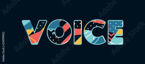 Voice Concept Word Art Illustration