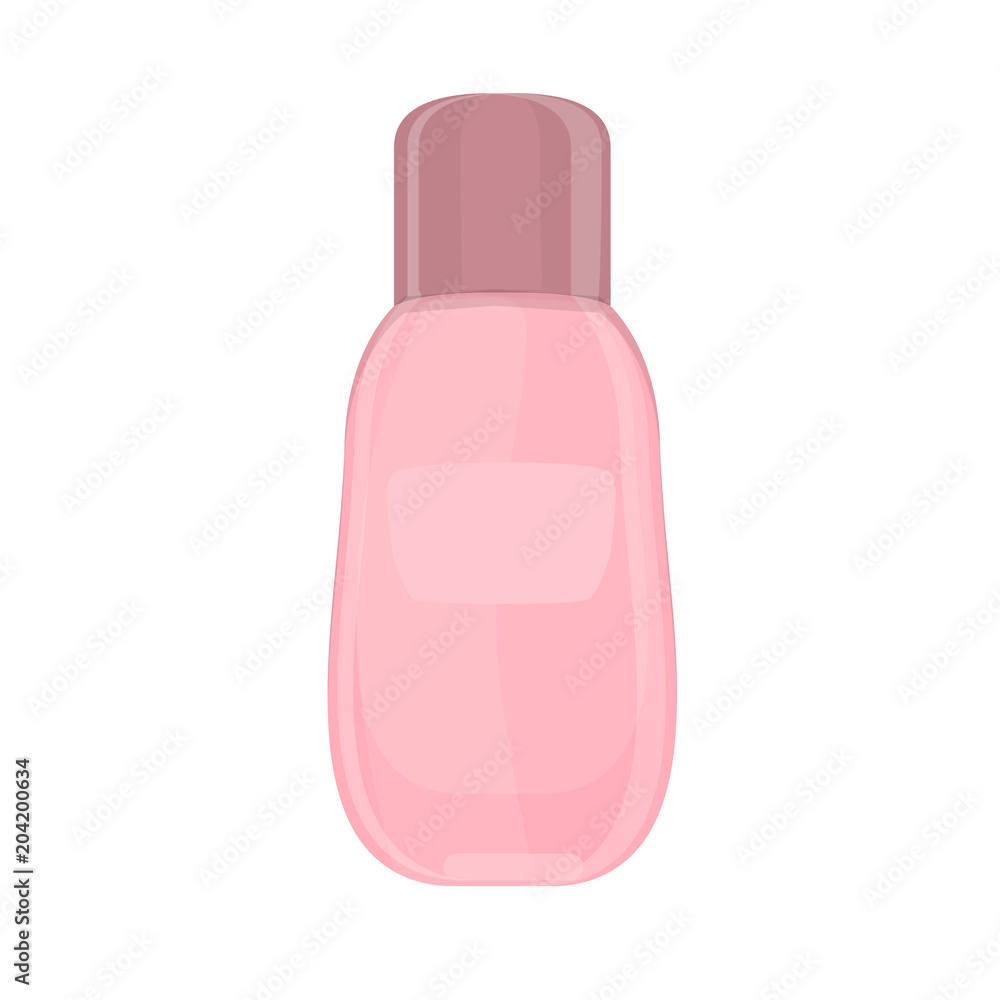 Cosmetic Jar or Bottle. Flat Icon Isolated on White Background. Cosmetic Jar or Bottle. Flat Icon Isolated on White Background.