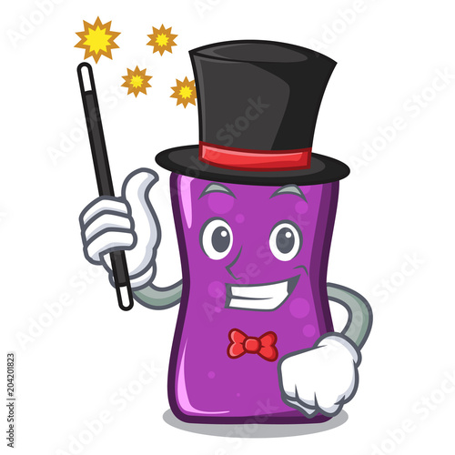 Magician shampo mascot cartoon style photo