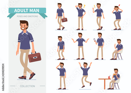 man poses
