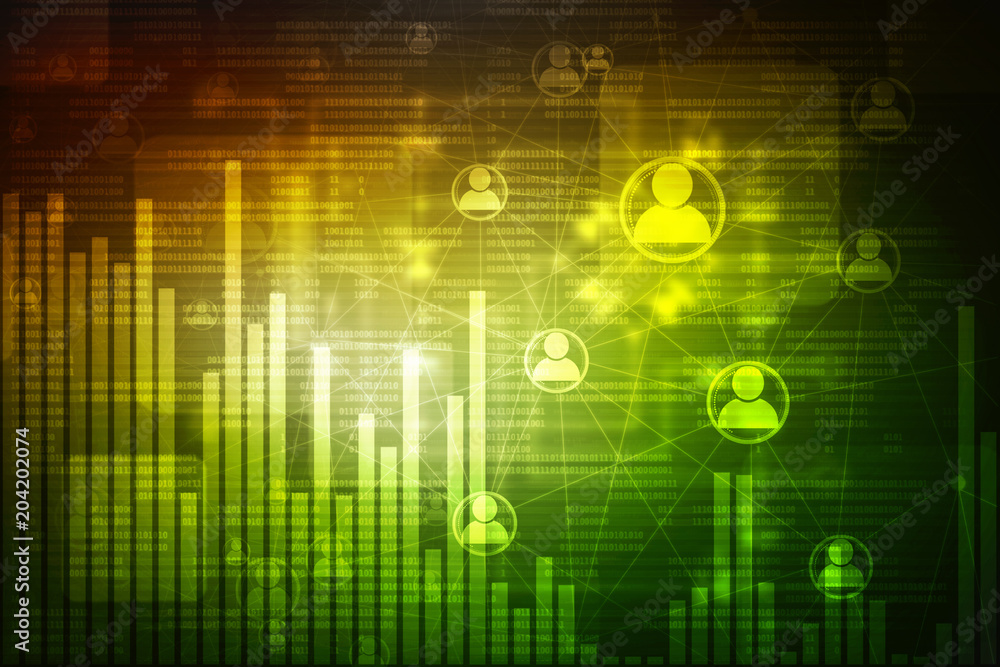 2d rendering Stock market online business concept. business Graph 2d rendering Stock market online business concept. business Graph