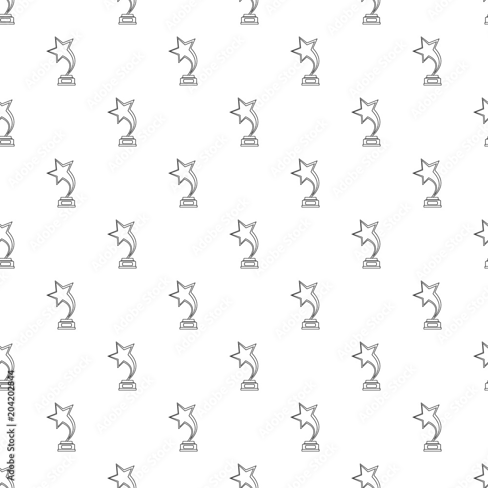 Star award pattern vector seamless repeating for any web design