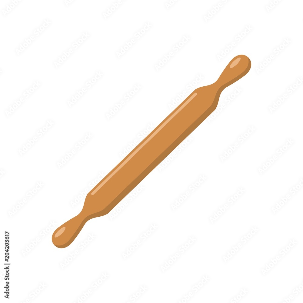 Rolling pin icon. Flat illustration of rolling pin vector icon for web Rolling pin icon. Flat illustration of rolling pin vector icon for web