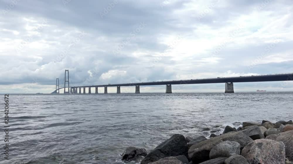 4K Panoramic Timelapse of Big Belt Bridge Crossing between the Danish islands 4K Panoramic Timelapse of Big Belt Bridge Crossing between the Danish islands
