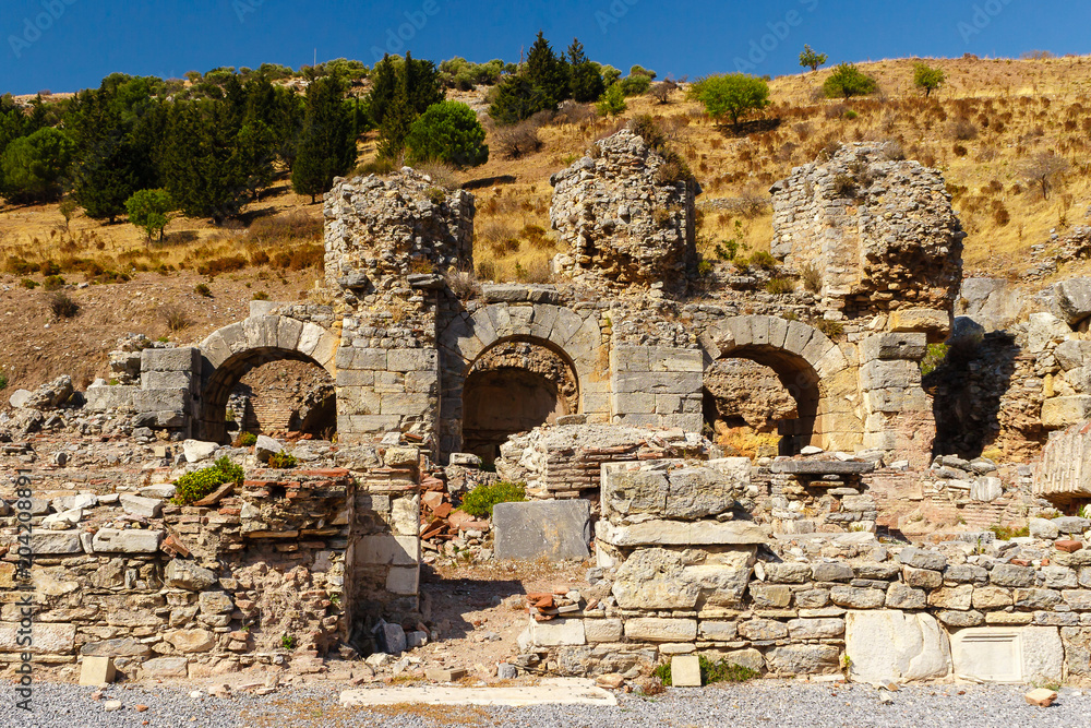 Ephesus, one of the largest Roman archaeological sites in Turkey