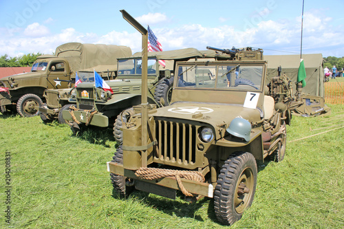 Vintage military jeep