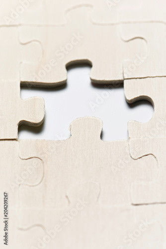 Puzzle close up