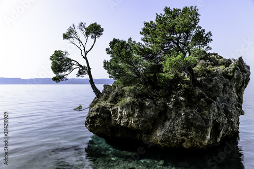 Kamen Brela - Tiny famous island in Brela, Makarska Riviera, Dalmatia, Croatia