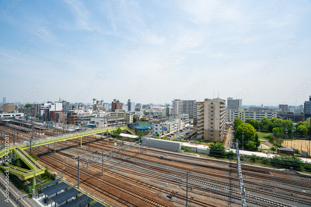 Fototapeta premium 新大阪 都市風景