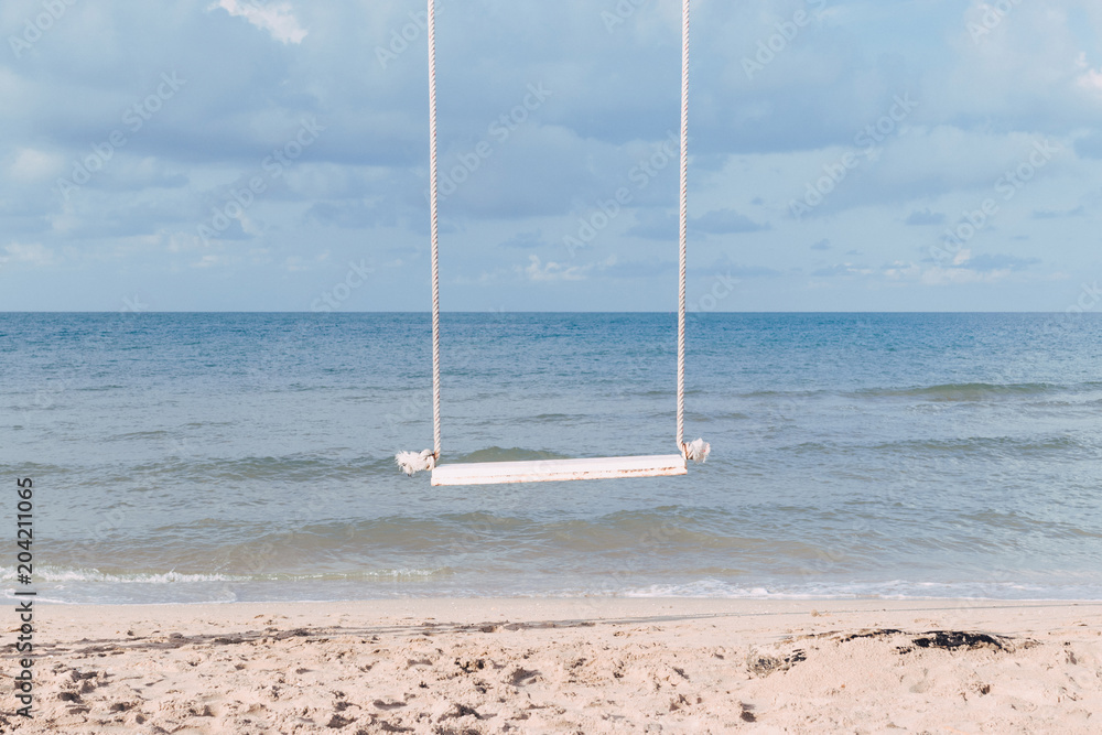 Fototapeta premium Swing on the beach.
