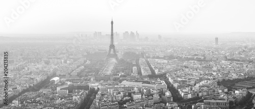 Eiffel Tower Paris Black and White