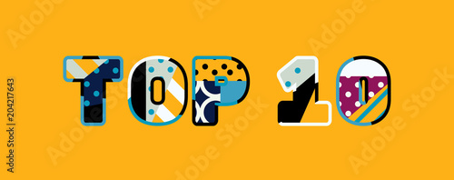 Top 10 Concept Word Art Illustration