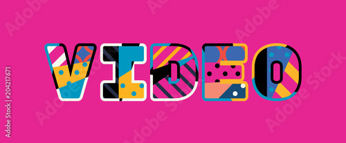 Video Concept Word Art Illustration