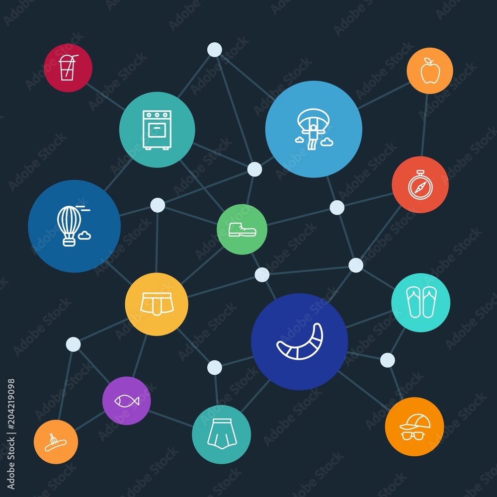 Abstract background with polygonal connected lines and food, clothes, drinks, travel outline icons. Can be use for websites, mobile apps, presentations and other design works Abstract background with polygonal connected lines and food, clothes, drinks, travel outline icons. Can be use for websites, mobile apps, presentations and other design works