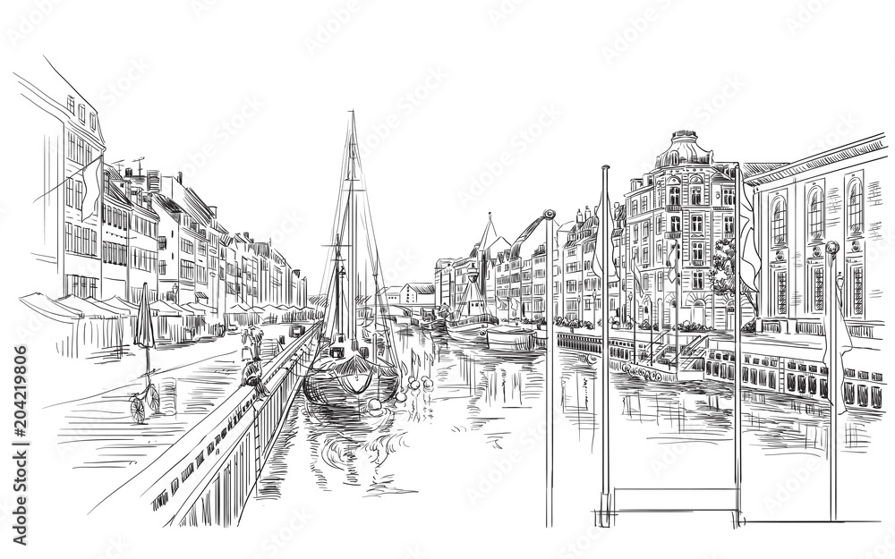 Fototapeta premium Pier in Copenhagen
