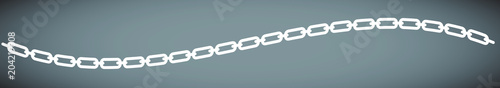 White chain shape