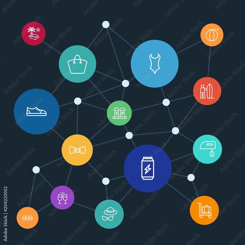 Abstract background with polygonal connected lines and food, clothes, drinks, travel outline icons. Can be use for websites, mobile apps, presentations and other design works Abstract background with polygonal connected lines and food, clothes, drinks, travel outline icons. Can be use for websites, mobile apps, presentations and other design works