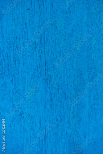 blue wall texture for background. Old peeling paint