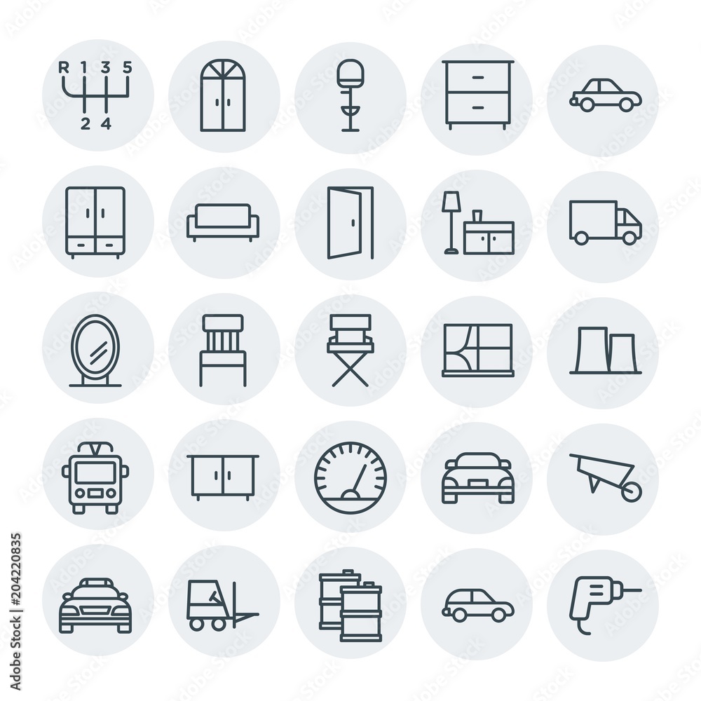 Modern Simple Set of transports, industry, furniture Vector outline Icons. Contains such Icons as worker, office, drawer, oil, chair and more on white background. Fully Editable. Pixel Perfect Modern Simple Set of transports, industry, furniture Vector outline Icons. Contains such Icons as worker, office, drawer, oil, chair and more on white background. Fully Editable. Pixel Perfect