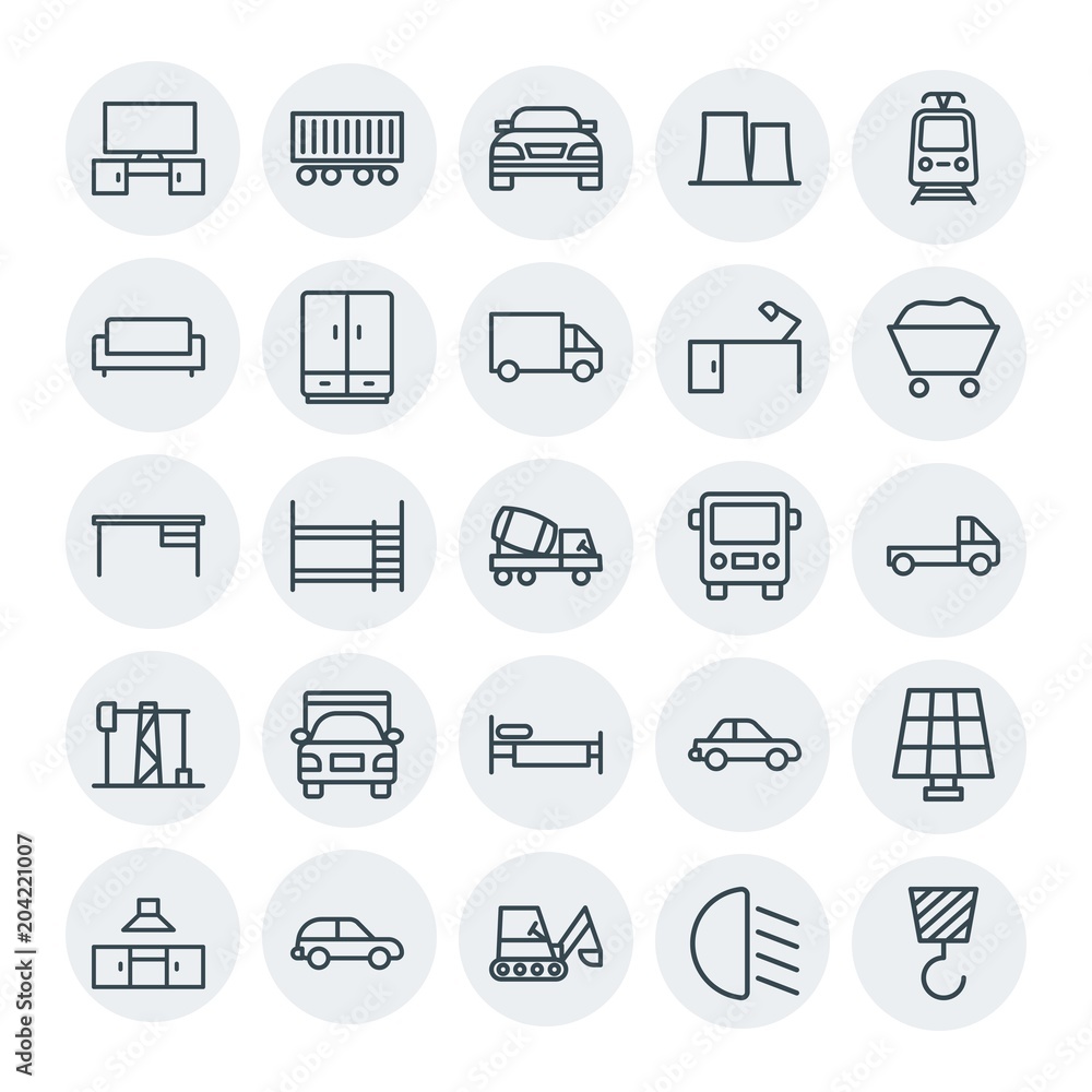 Modern Simple Set of transports, industry, furniture Vector outline Icons. Contains such Icons as transport, light, tool, car, equipment and more on white background. Fully Editable. Pixel Perfect Modern Simple Set of transports, industry, furniture Vector outline Icons. Contains such Icons as transport, light, tool, car, equipment and more on white background. Fully Editable. Pixel Perfect