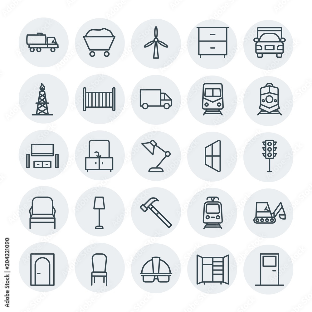 Modern Simple Set of transports, industry, furniture Vector outline Icons. Contains such Icons as tanker, parcel, fuel, tool, sign, dig and more on white background. Fully Editable. Pixel Perfect Modern Simple Set of transports, industry, furniture Vector outline Icons. Contains such Icons as tanker, parcel, fuel, tool, sign, dig and more on white background. Fully Editable. Pixel Perfect