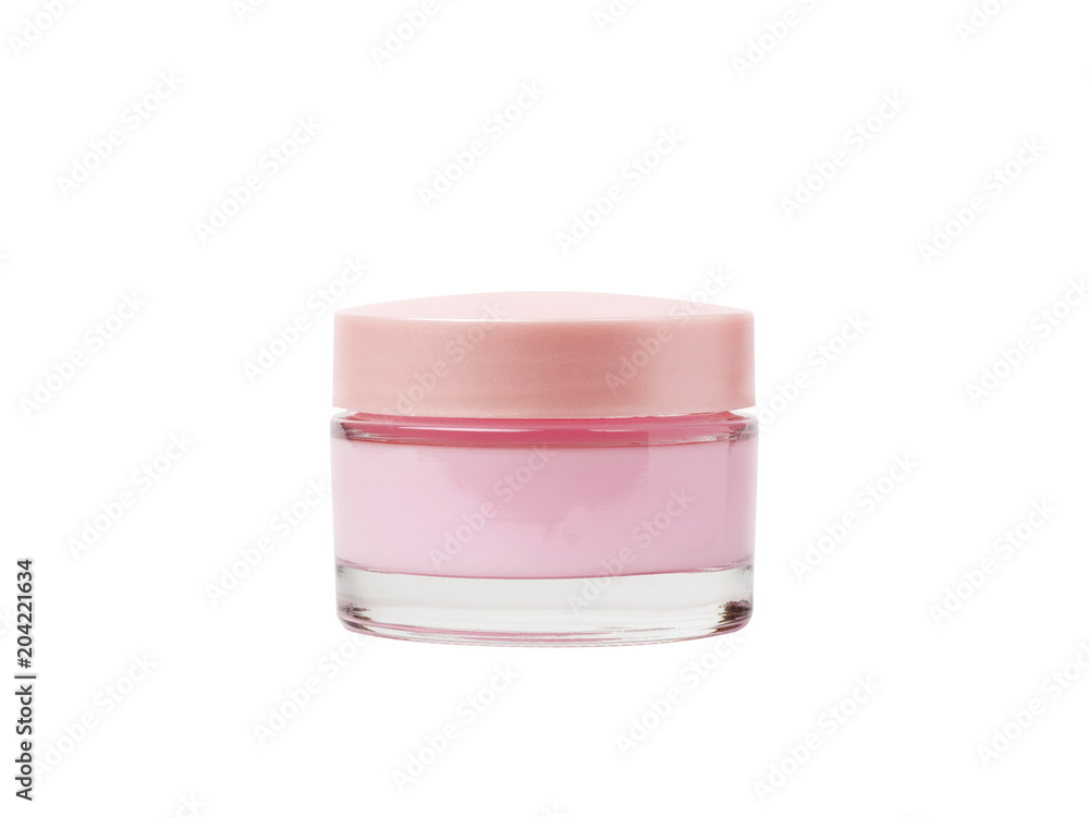 Jar face cream on white background Jar face cream on white background