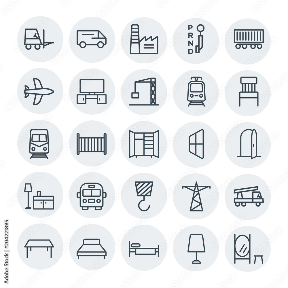 Modern Simple Set of transports, industry, furniture Vector outline Icons. Contains such Icons as crane, small, tower, cable, delivery and more on white background. Fully Editable. Pixel Perfect Modern Simple Set of transports, industry, furniture Vector outline Icons. Contains such Icons as crane, small, tower, cable, delivery and more on white background. Fully Editable. Pixel Perfect