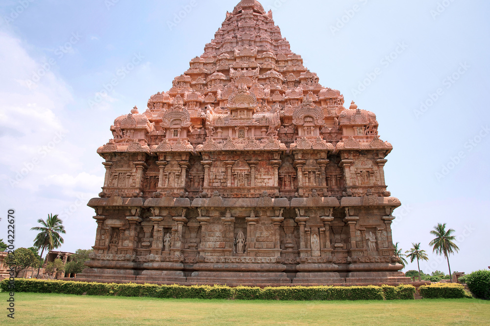 Brihadisvara Temple, Gangaikondacholapuram, Tamil Nadu, India. West view Brihadisvara Temple, Gangaikondacholapuram, Tamil Nadu, India. West view