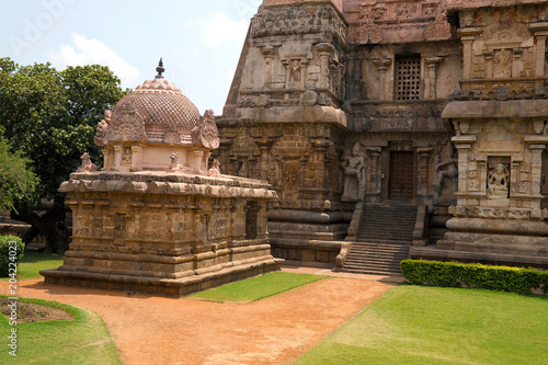 Chandikesvara shrine and northern entrance to the mukhamandapa, Brihadisvara Temple, Gangaikondacholapuram, Tamil Nadu photo