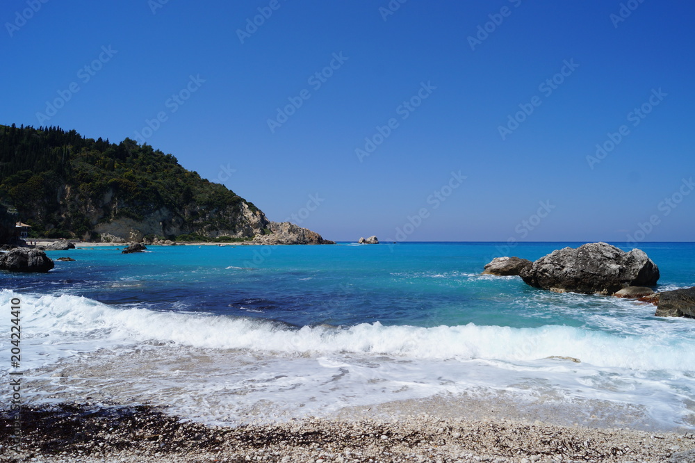 Ionian Sea on the island of Lefkada